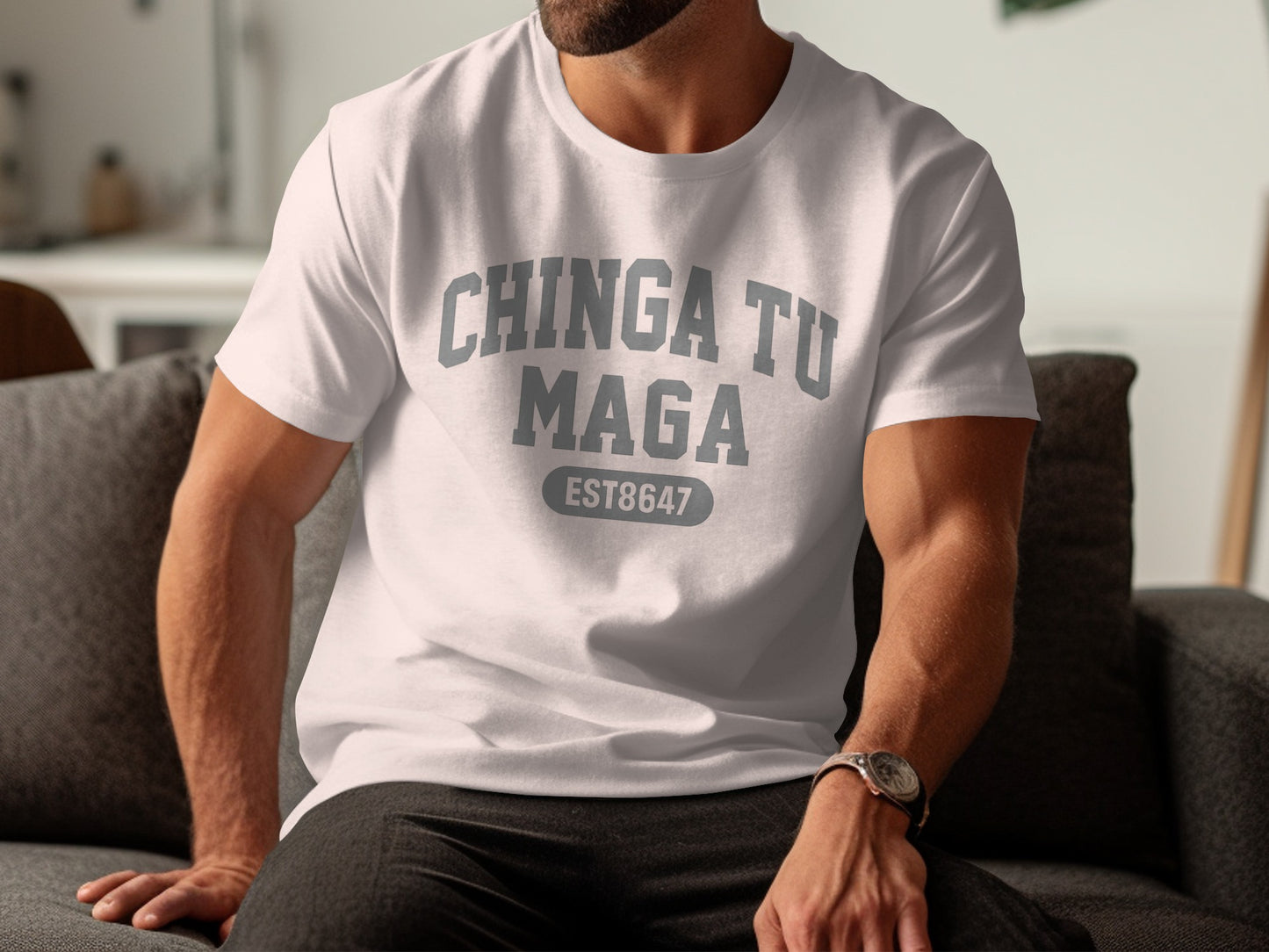 CHINGA TU MAGA EST8647 graphic print shirt