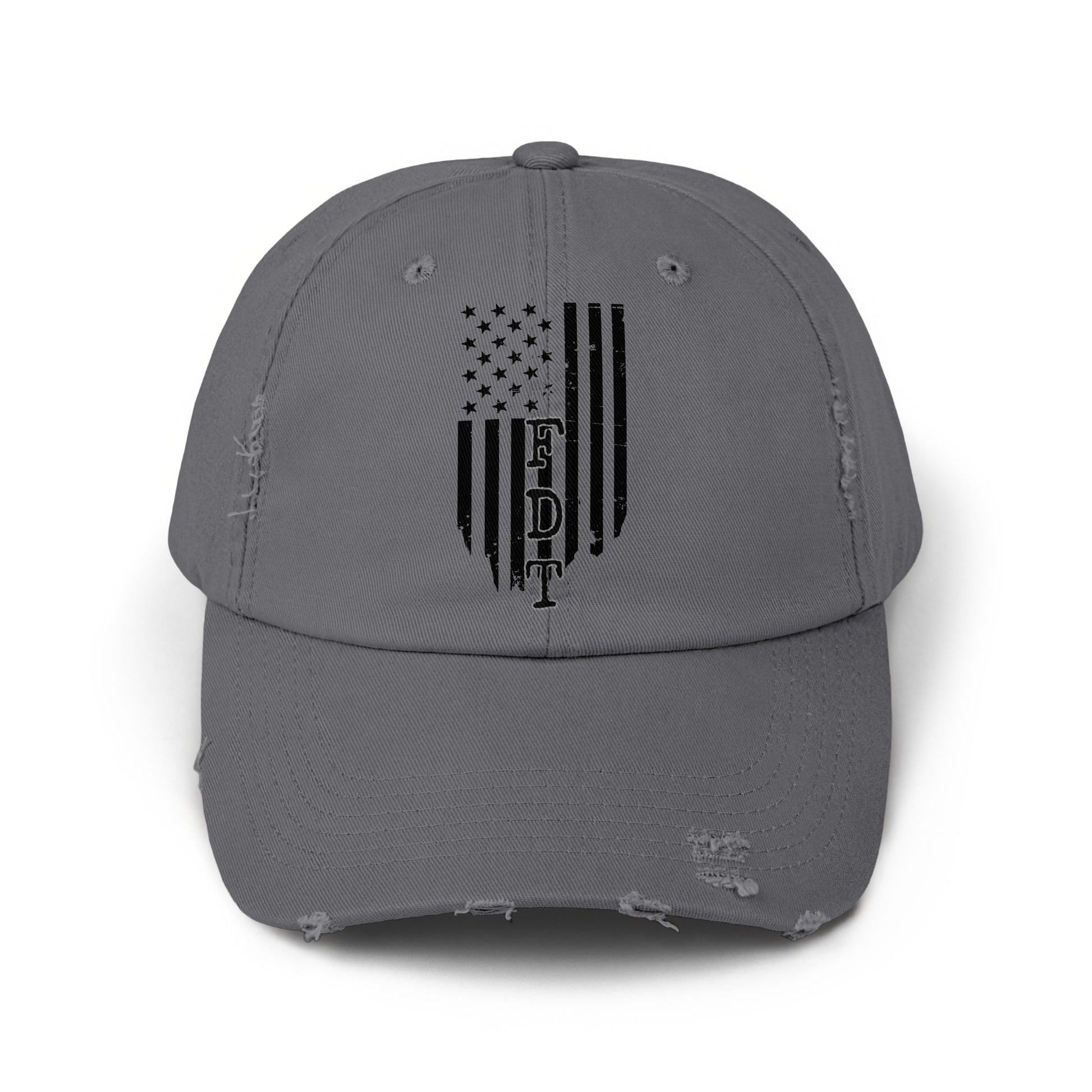 American Flag Distressed FDT Dad Hat Cap product type