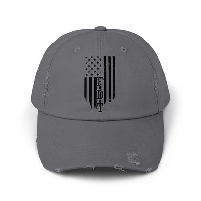 American Flag Distressed FDT Dad Hat Cap product type