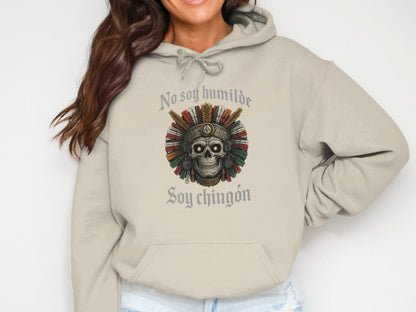 No soy humilde Soy chingón Skull Hoodie product