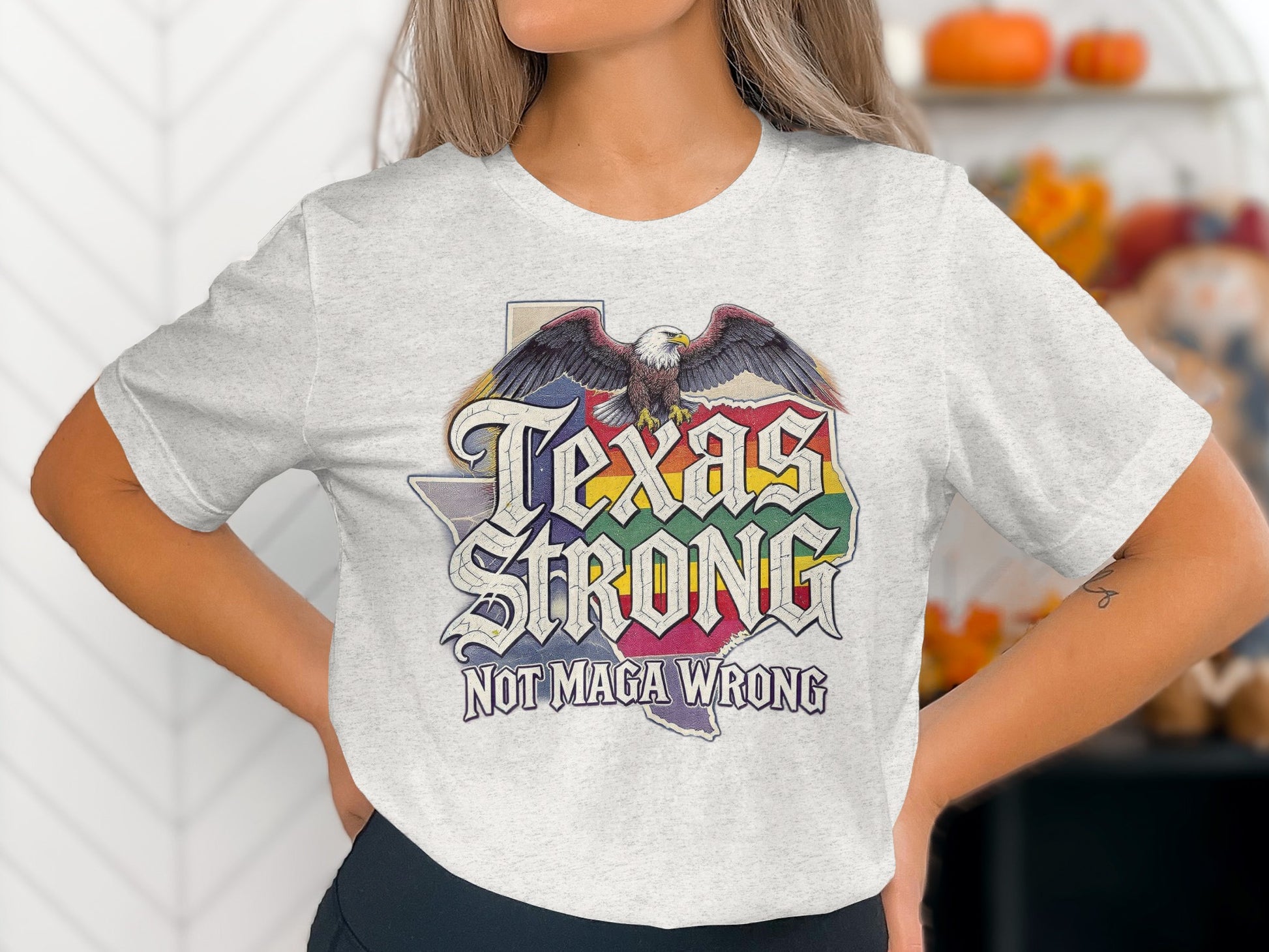 Texas Strong Not Maga Wrong Graphic T-Shirt product