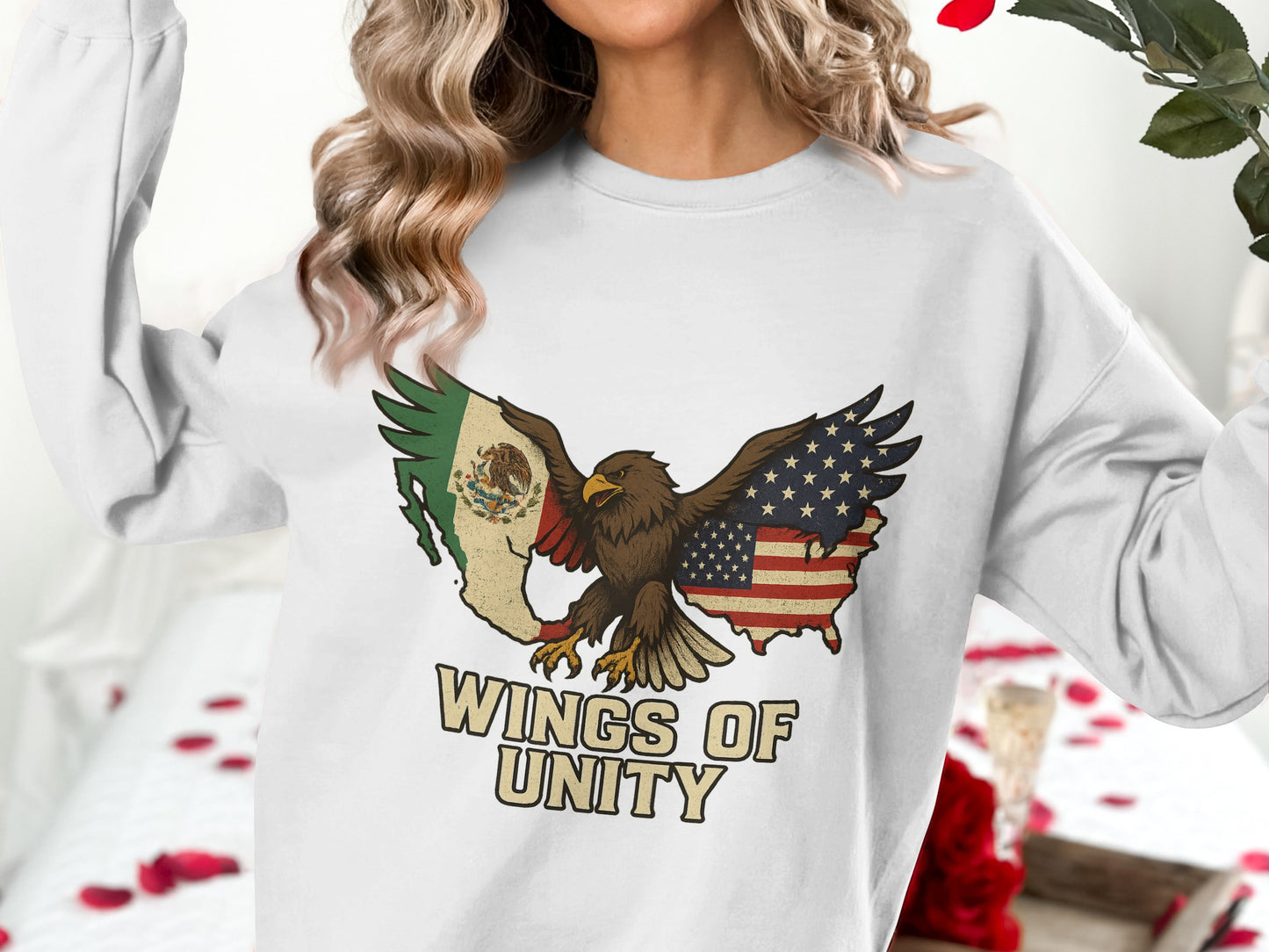 Wings of Unity Eagle Graphic Sweatshirt Product