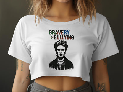 Bravery Over Bullying Crop Top Short Sleeve Product