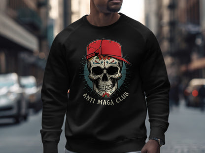 Anti Maga Club Skull Design Sweatshirt product