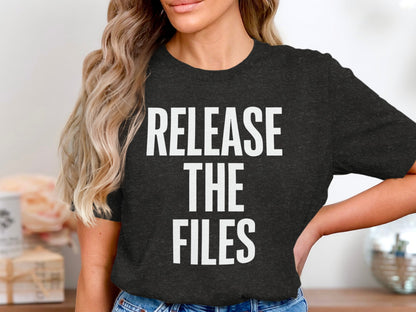 Release The Files Graphic Black T-Shirt product type