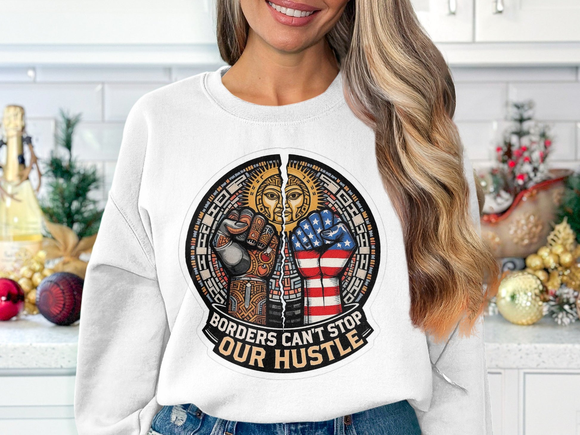 Borders Can't Stop Our Hustle Sweatshirt product type