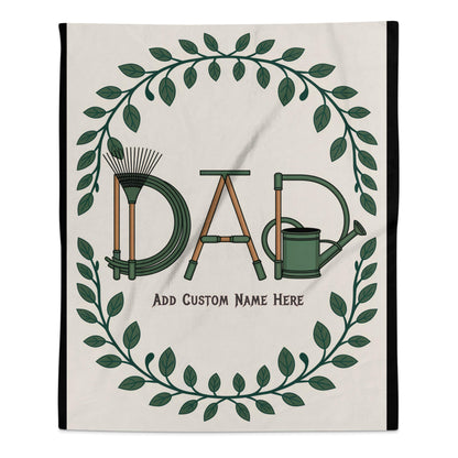 Personalized Dad Gardening Tools Themed Blanket product