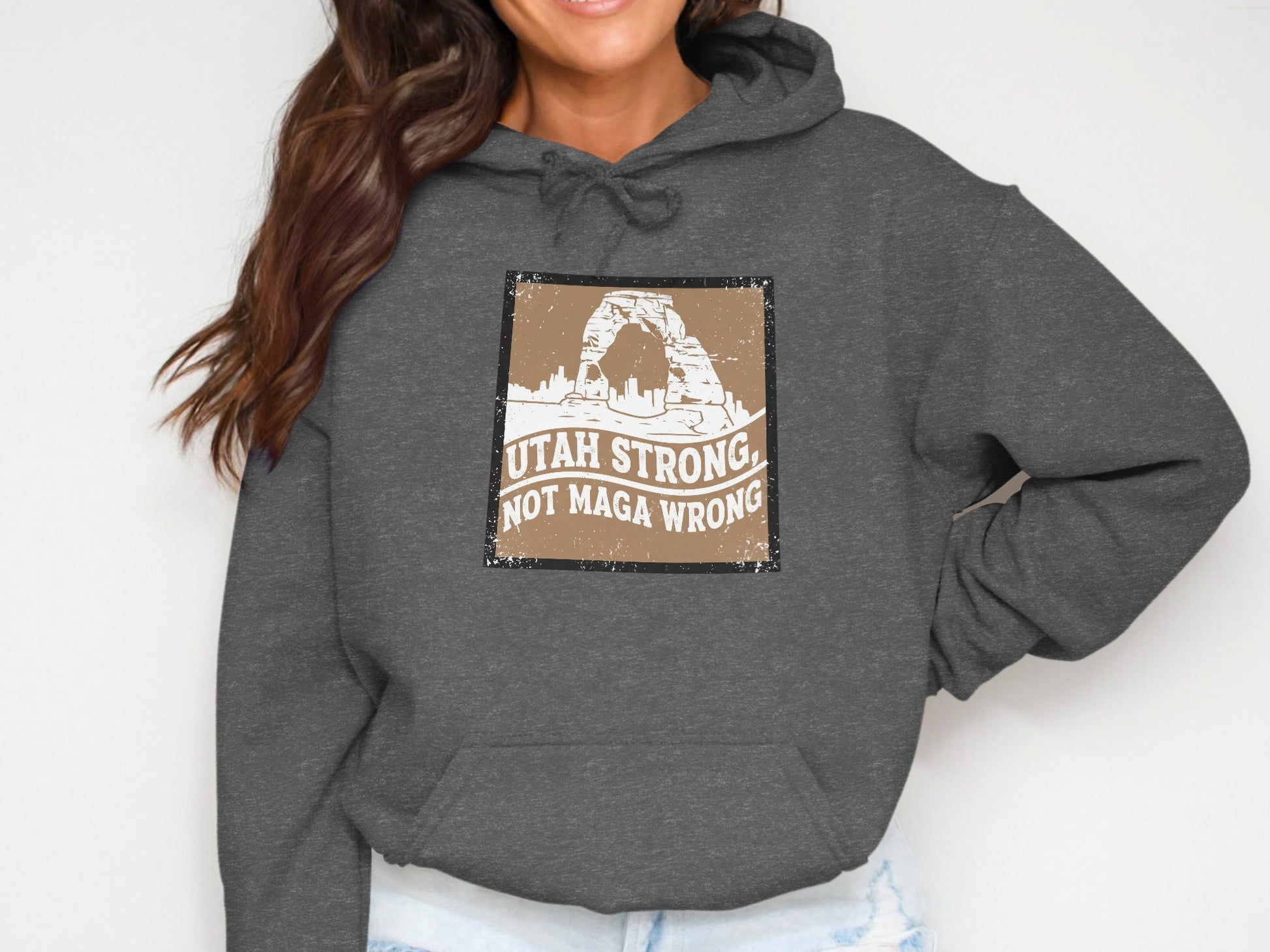 Utah Strong Not Maga Wrong Hoodie product