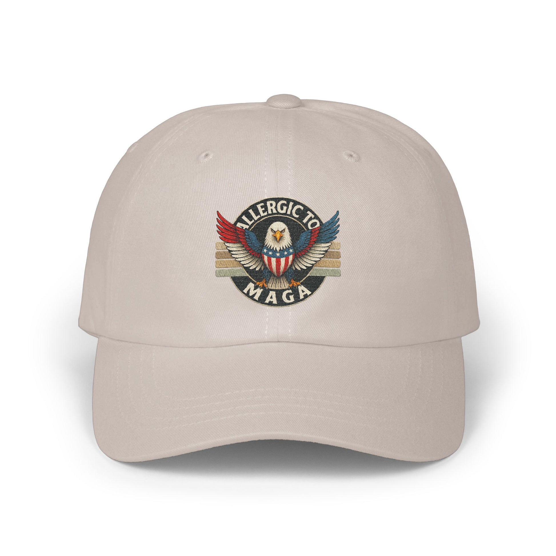 Allergic to MAGA Hat Embroidered Adjustable Cap product