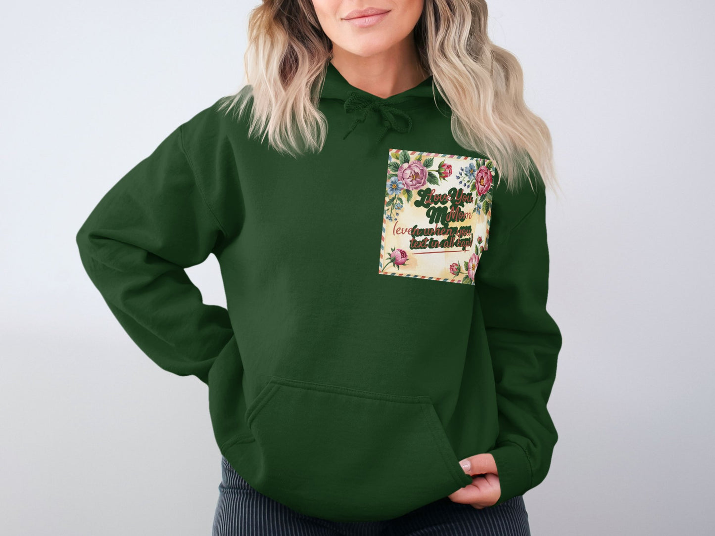 Live Your Life Colorful Quote Green Hoodie product