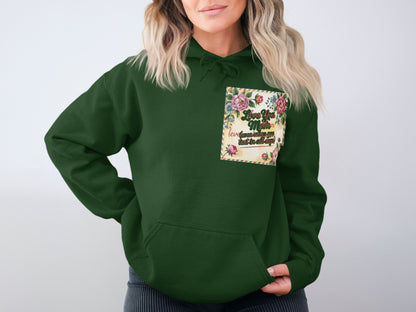 Live Your Life Colorful Quote Green Hoodie product