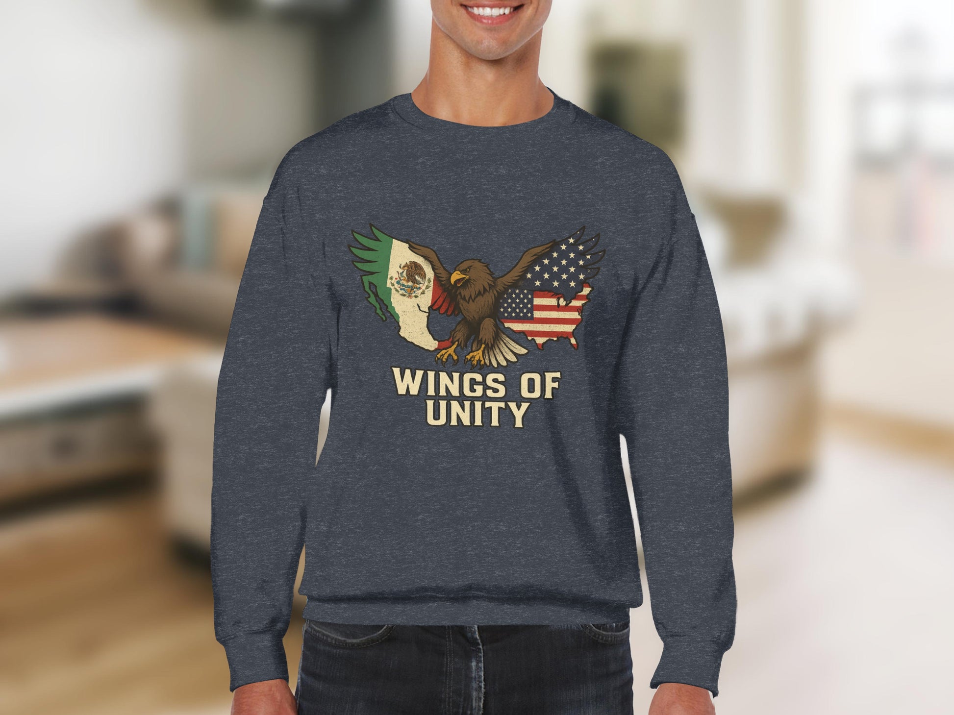 Wings of Unity Eagle Graphic Sweatshirt product