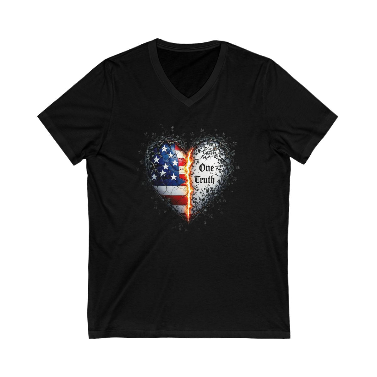 One Truth Heart Design V-Neck Shirt product type