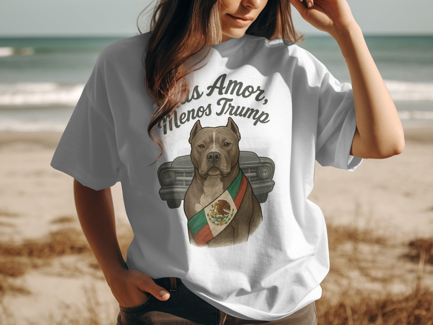 Más Amor Menos Trump Graphic Shirt product