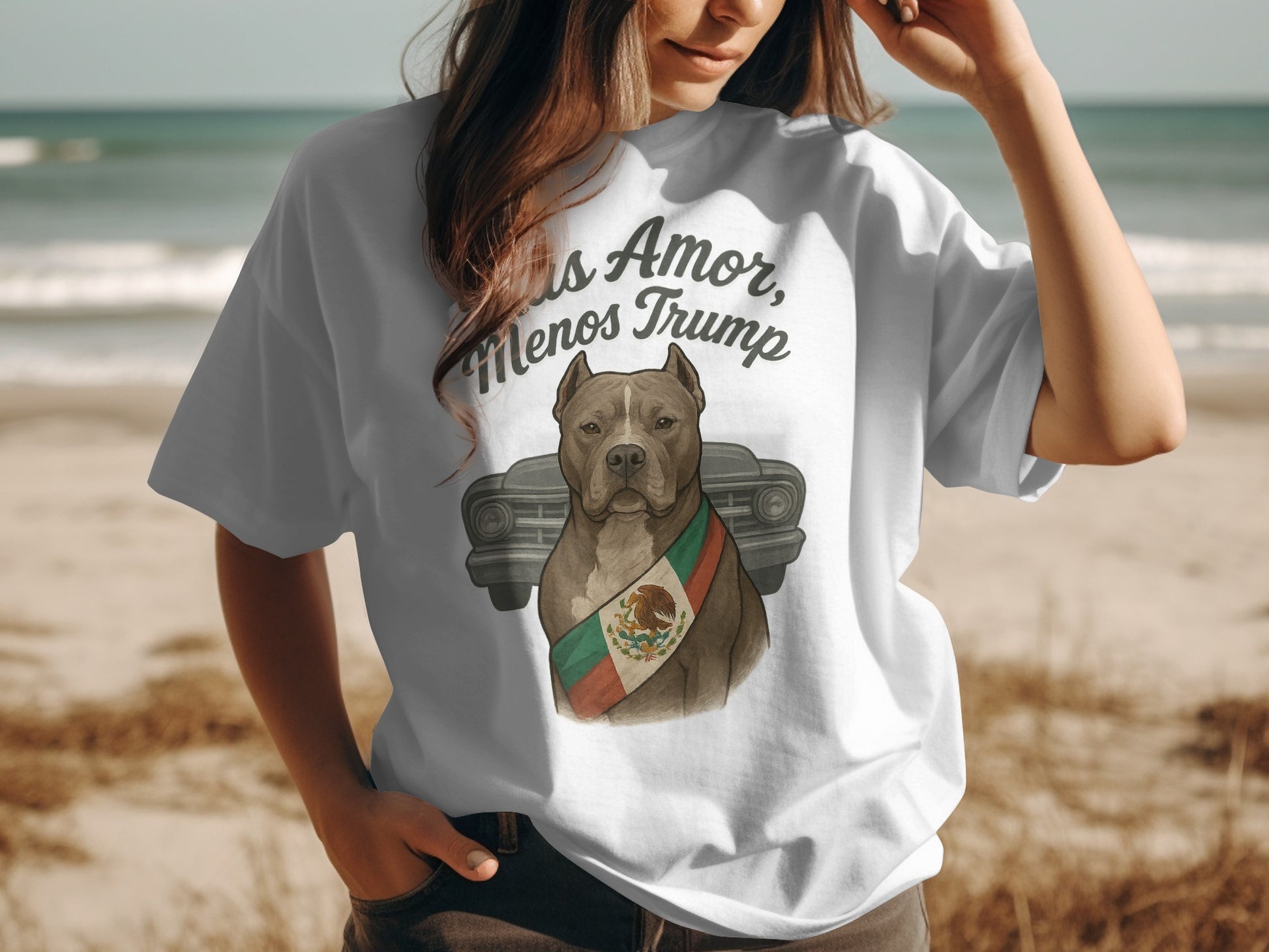 Más Amor Menos Trump Graphic Shirt product