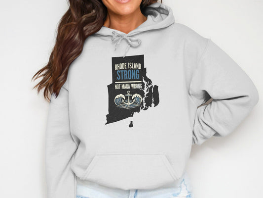 Rhode Island Strong Not Maga Wrong Sweatshirt product type