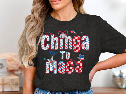 Chinga Tu Maga Patriotic Design Women's T-Shirt product type