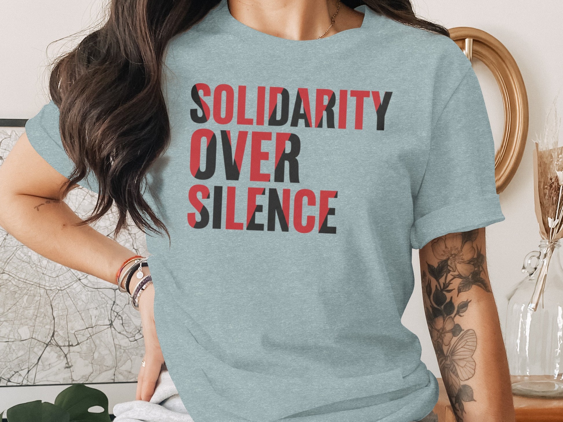 Solidarity Over Silence Graphic T-Shirt
