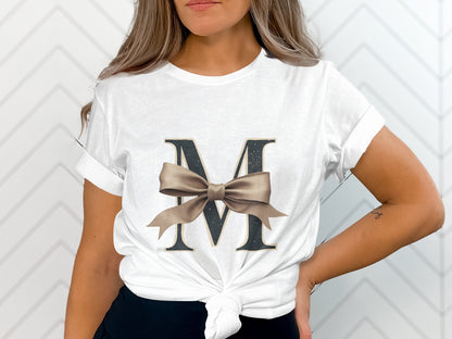 Customizable Monogram M Graphic Tee Shirt product
