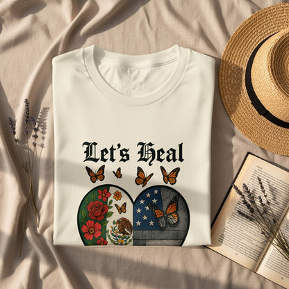 Let's Heal Heartful Butterflies Graphic Tee product