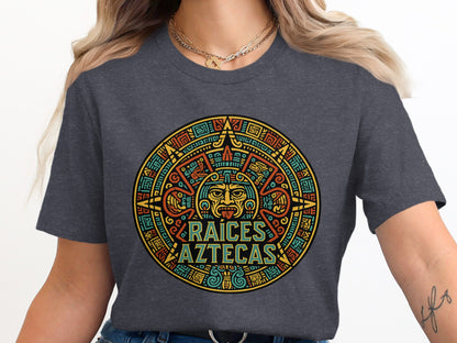 Raíces Aztecas Graphic T-Shirt Detailed Design product