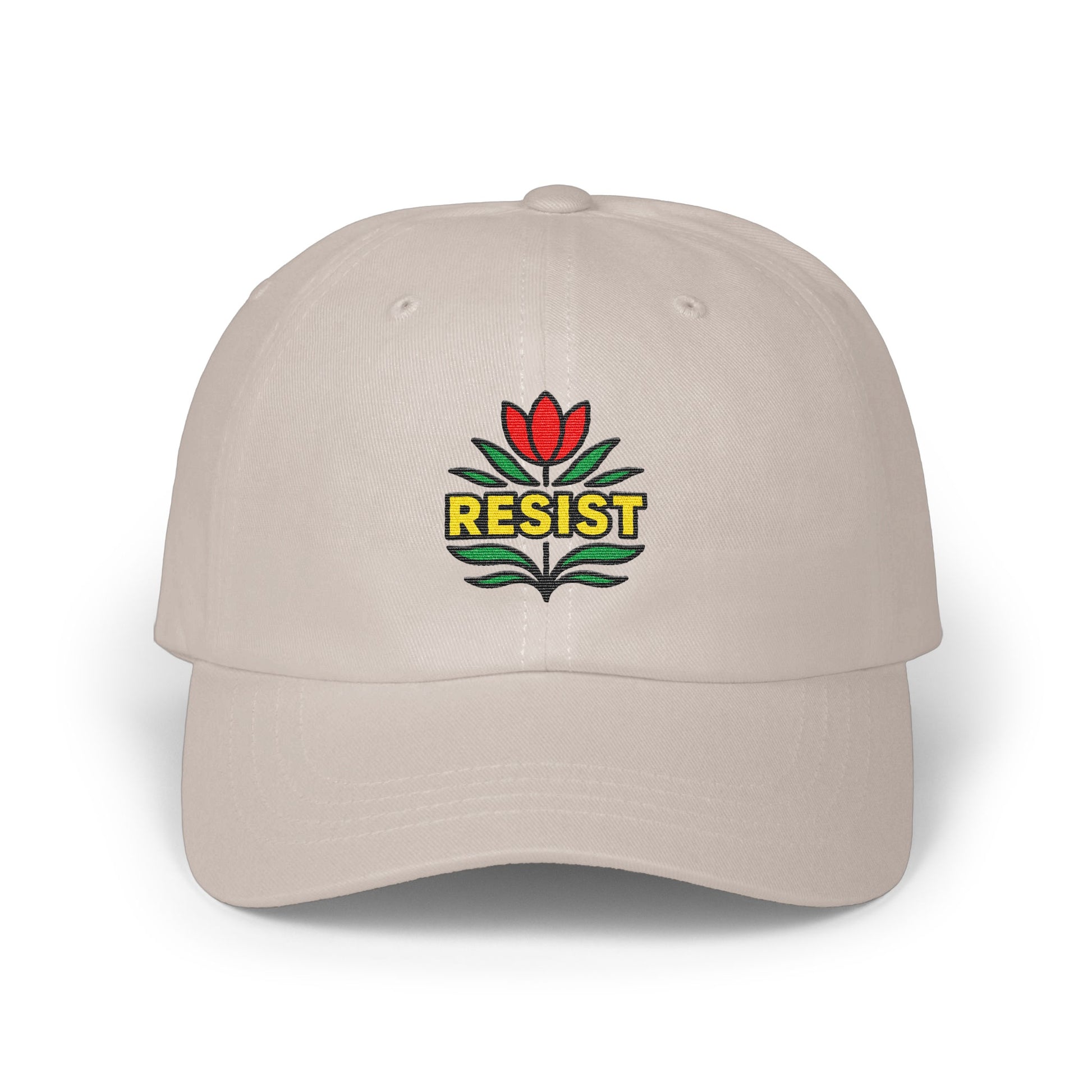 Resist Flower Embroidered Motivational Hat product