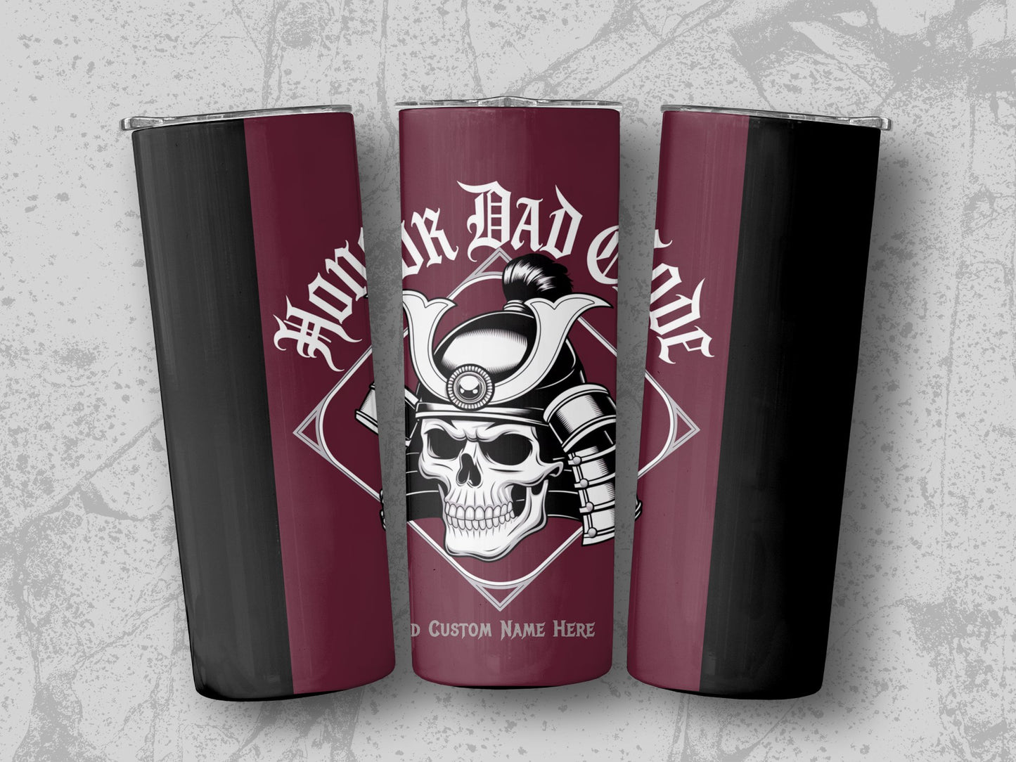 Honor Dad Custom Skull Tumbler Personalized Product