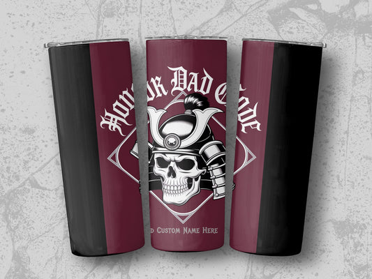 Honor Dad Custom Skull Tumbler Personalized Product