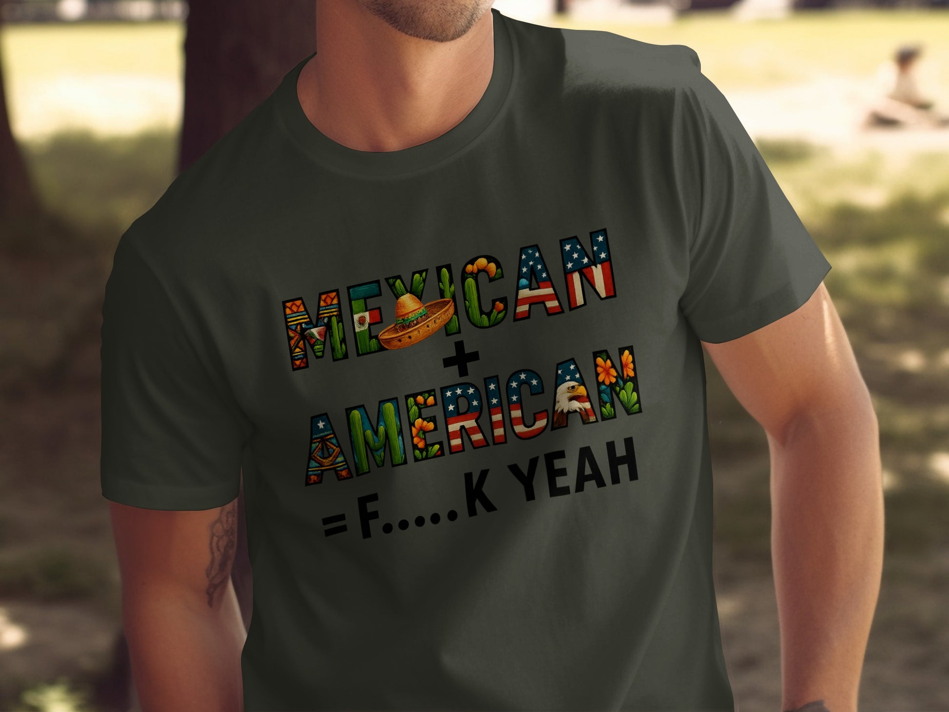 Mexican American F.... K Yeah Graphic T-shirt product type