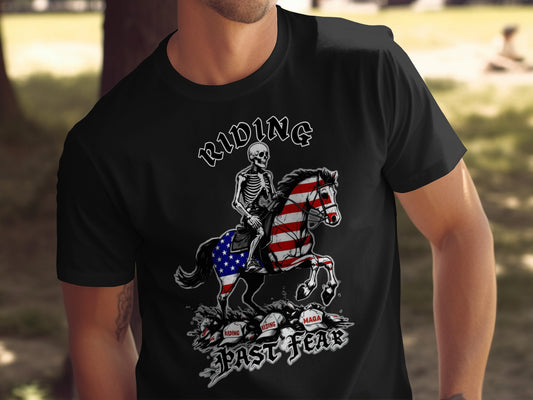 Riding Past Fear Skeleton Horse T-shirt product type
