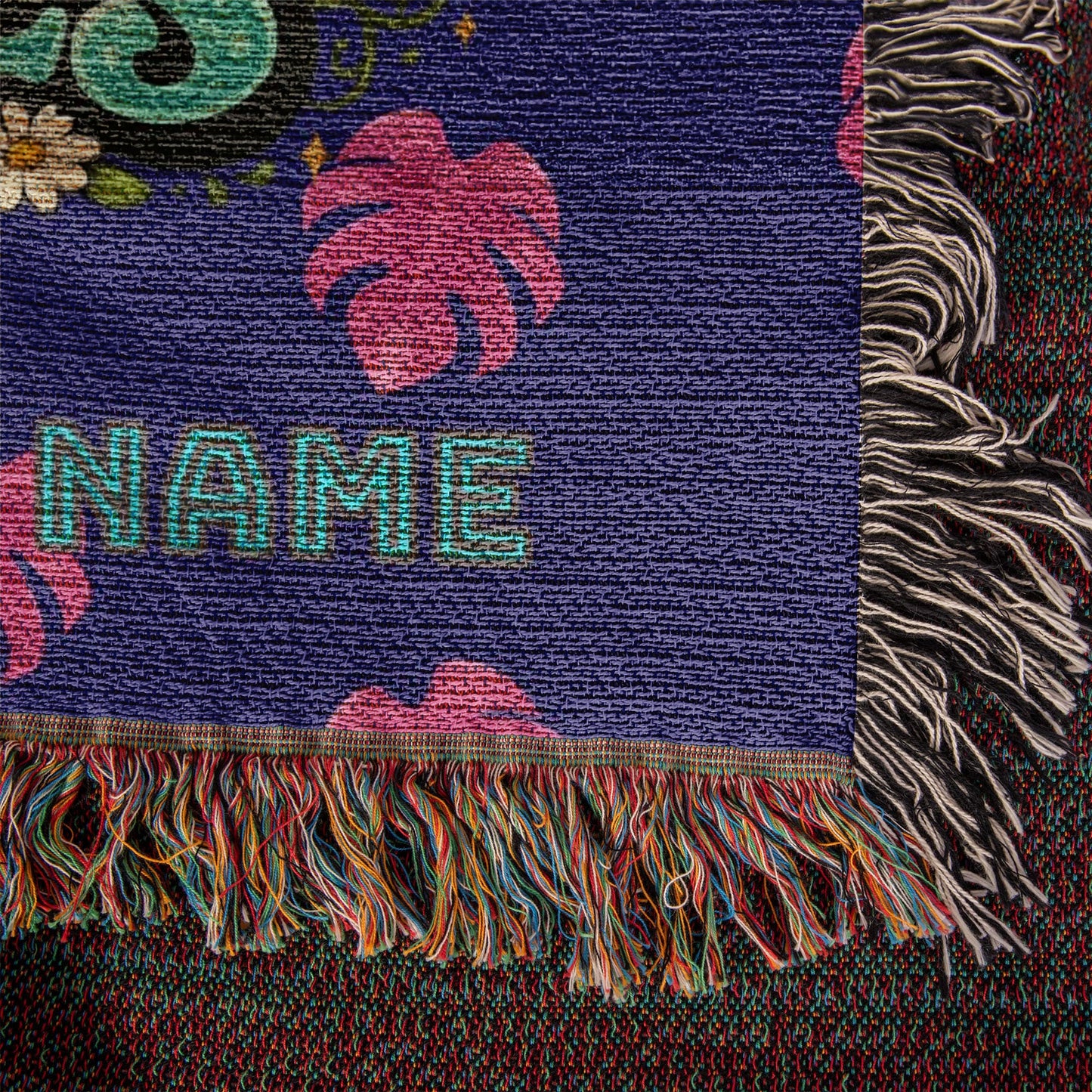 Custom Mother's blanket, add your personalization to Woven Blanket, amazing quality