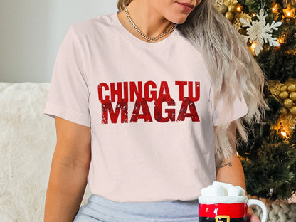 Chinga Tu Maga Graphic Tee for Statement Style