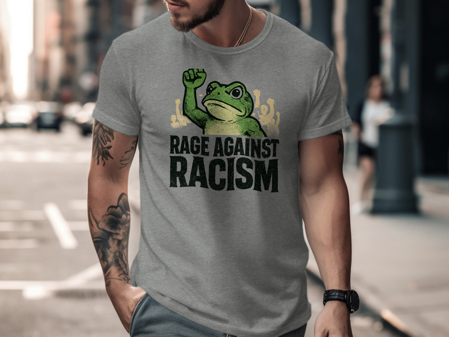 Rage Against Racism T-shirt advocating equality
