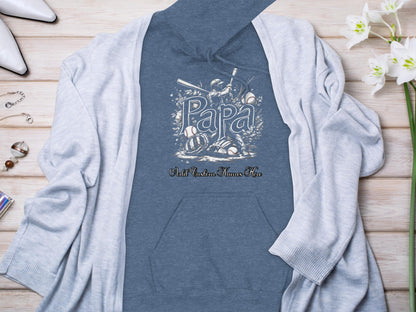Papa Vintage Baseball Design Hoodie Product