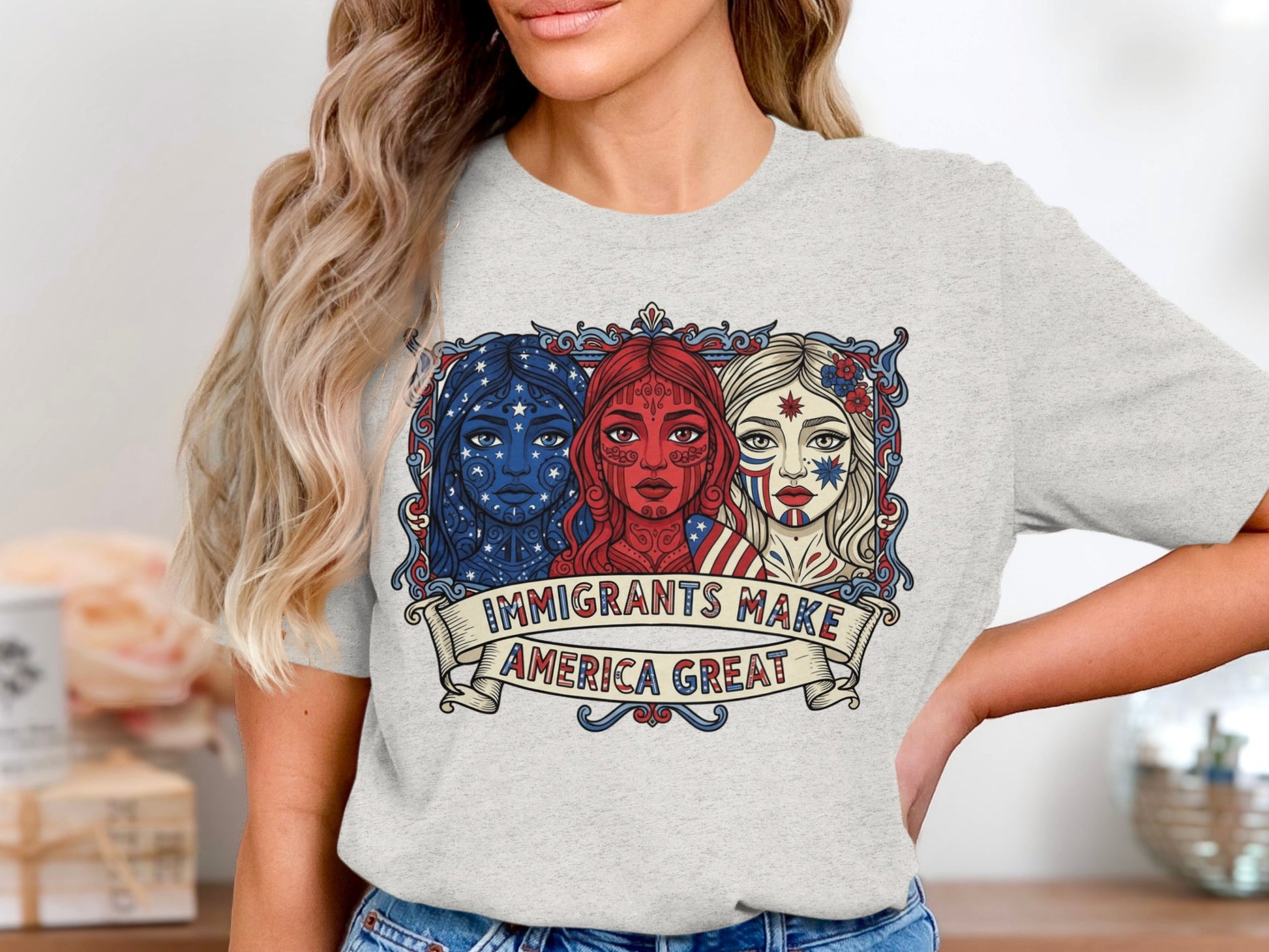 Immigrants Make America Great Graphic T-Shirt product