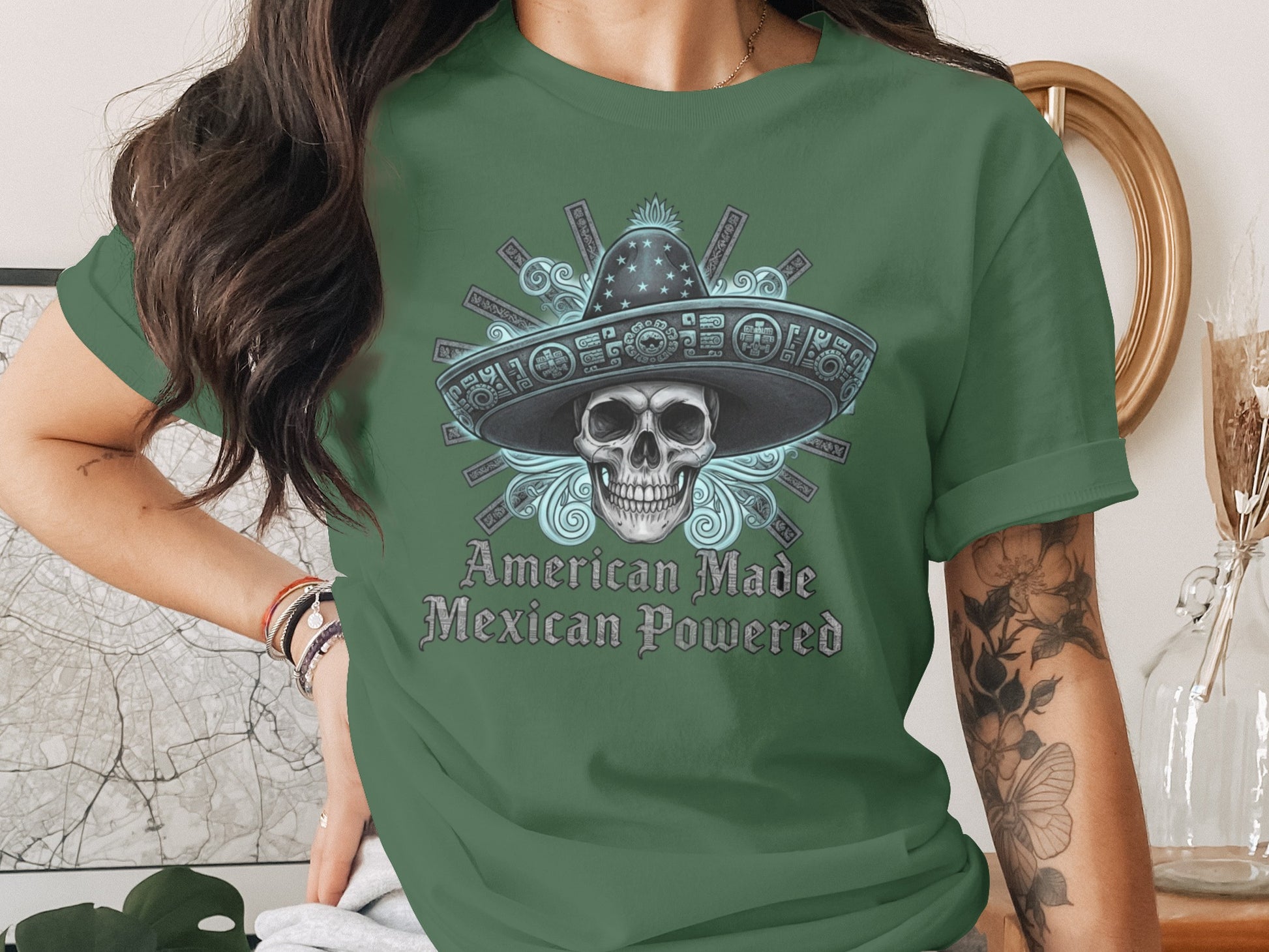 American Made Mexican Powered Graphic T-Shirt