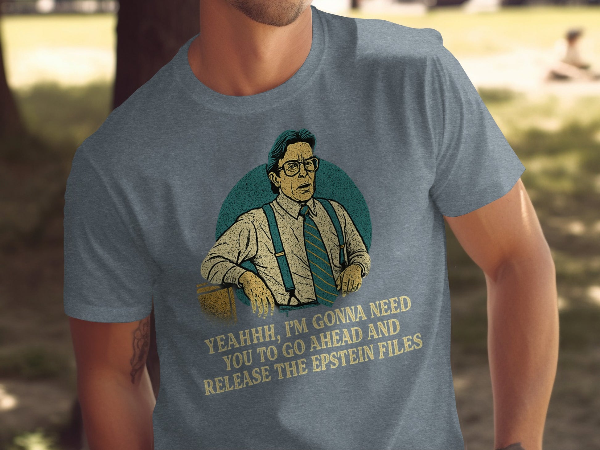 Office Space Epstein Files Graphic T-Shirt product type