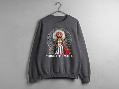 Chinga Tu Maga Graphic Sweatshirt for Statement Fashion