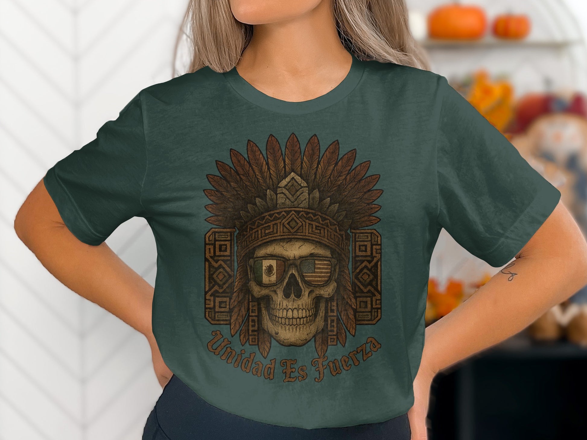Unique Graphic Tee with Cool Skull Design