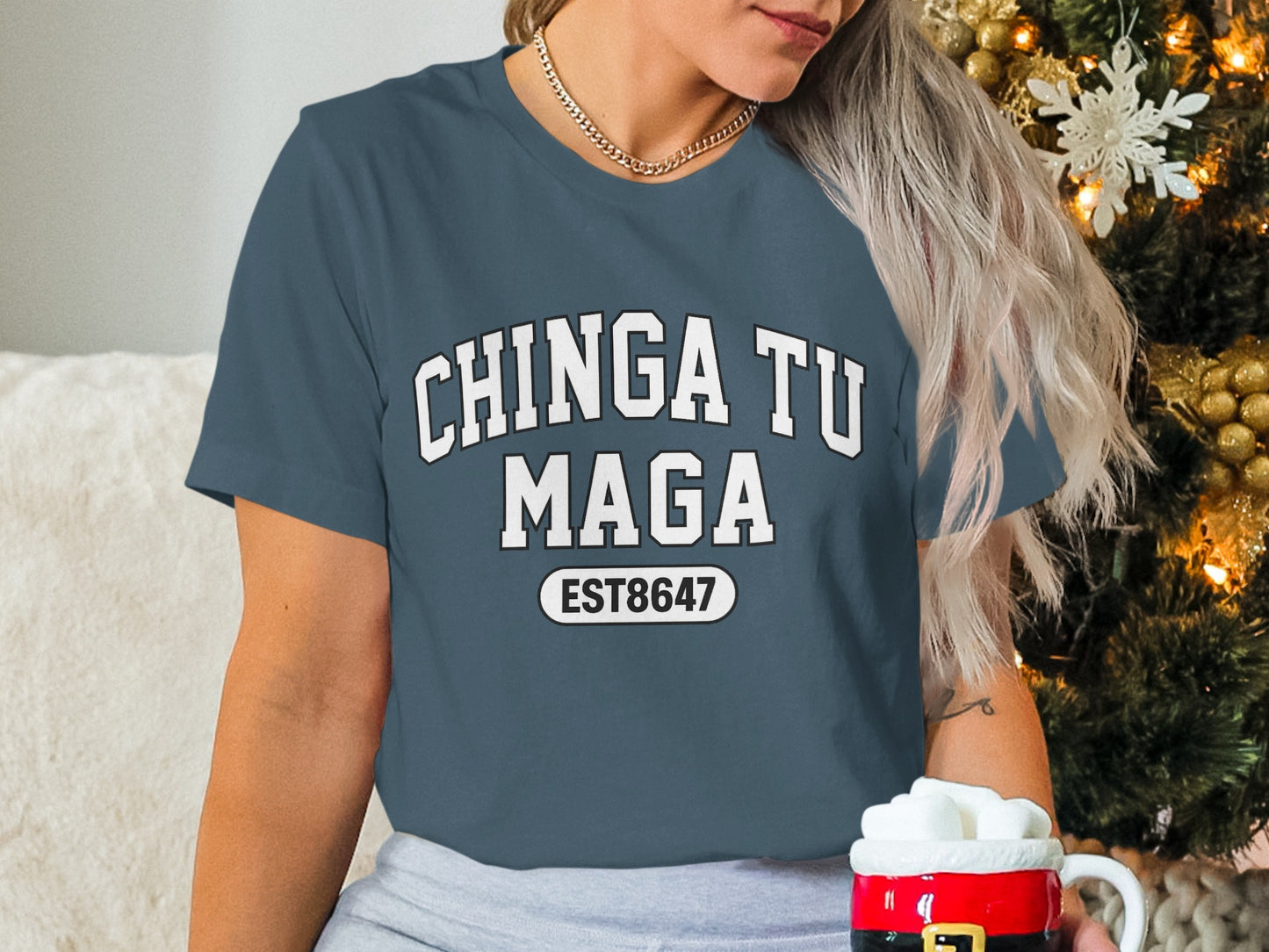 Chinga Tu Maga EST8647 Festive Graphic Shirt