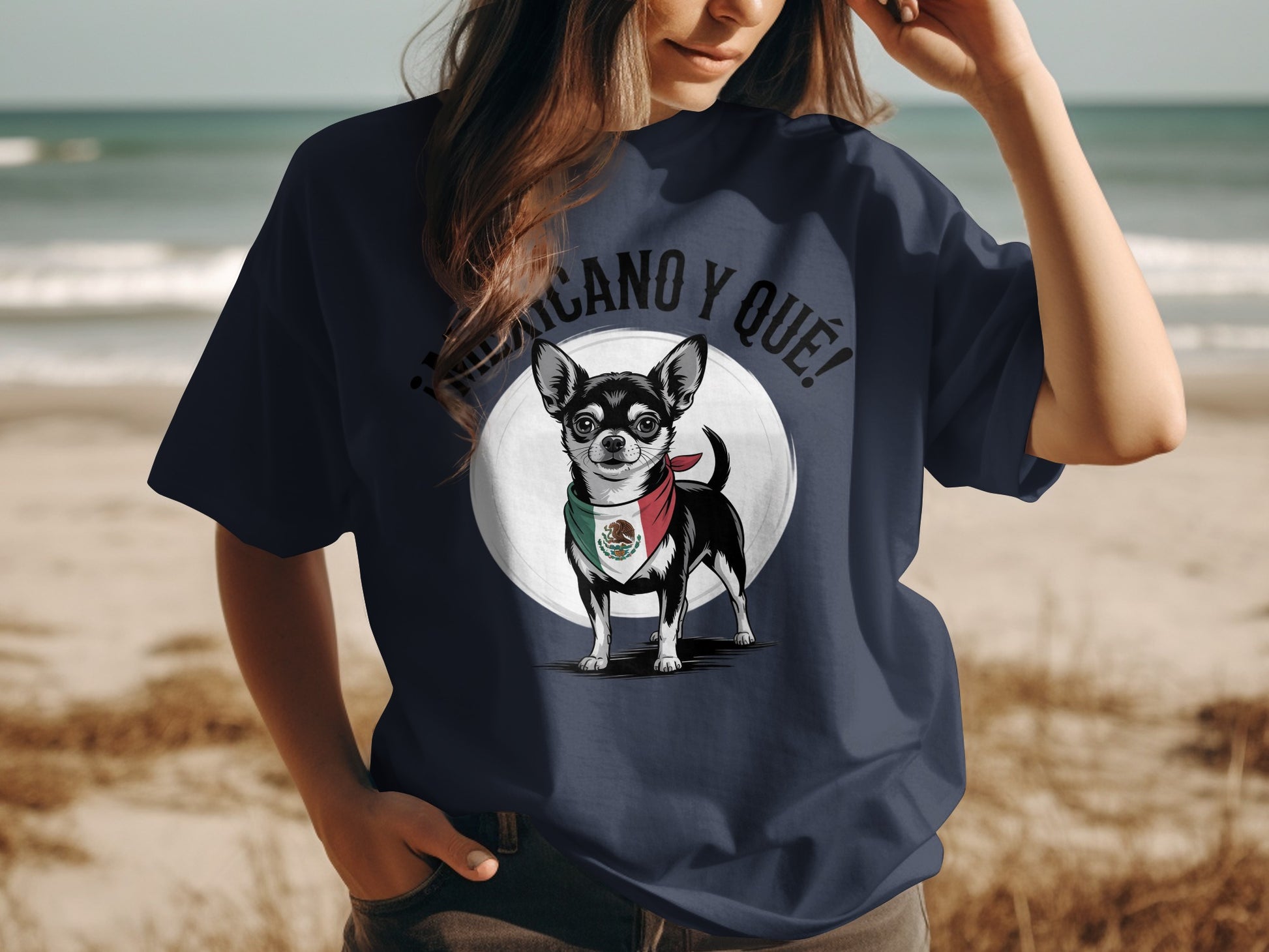 Mexican Chihuahua Graphic Print T-shirt product type