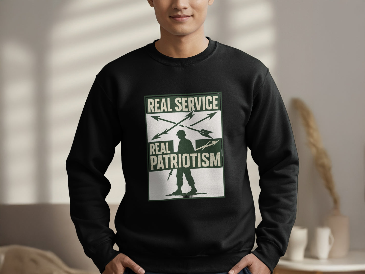 Real Service Real Patriotism Design Sweatshirt product