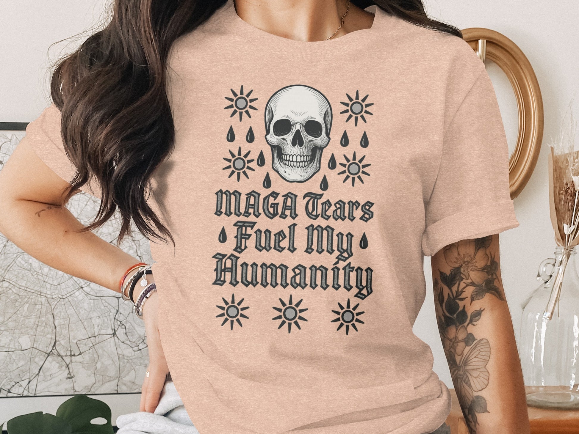 MAGA Tears Fuel My Humanity Graphic T-Shirt