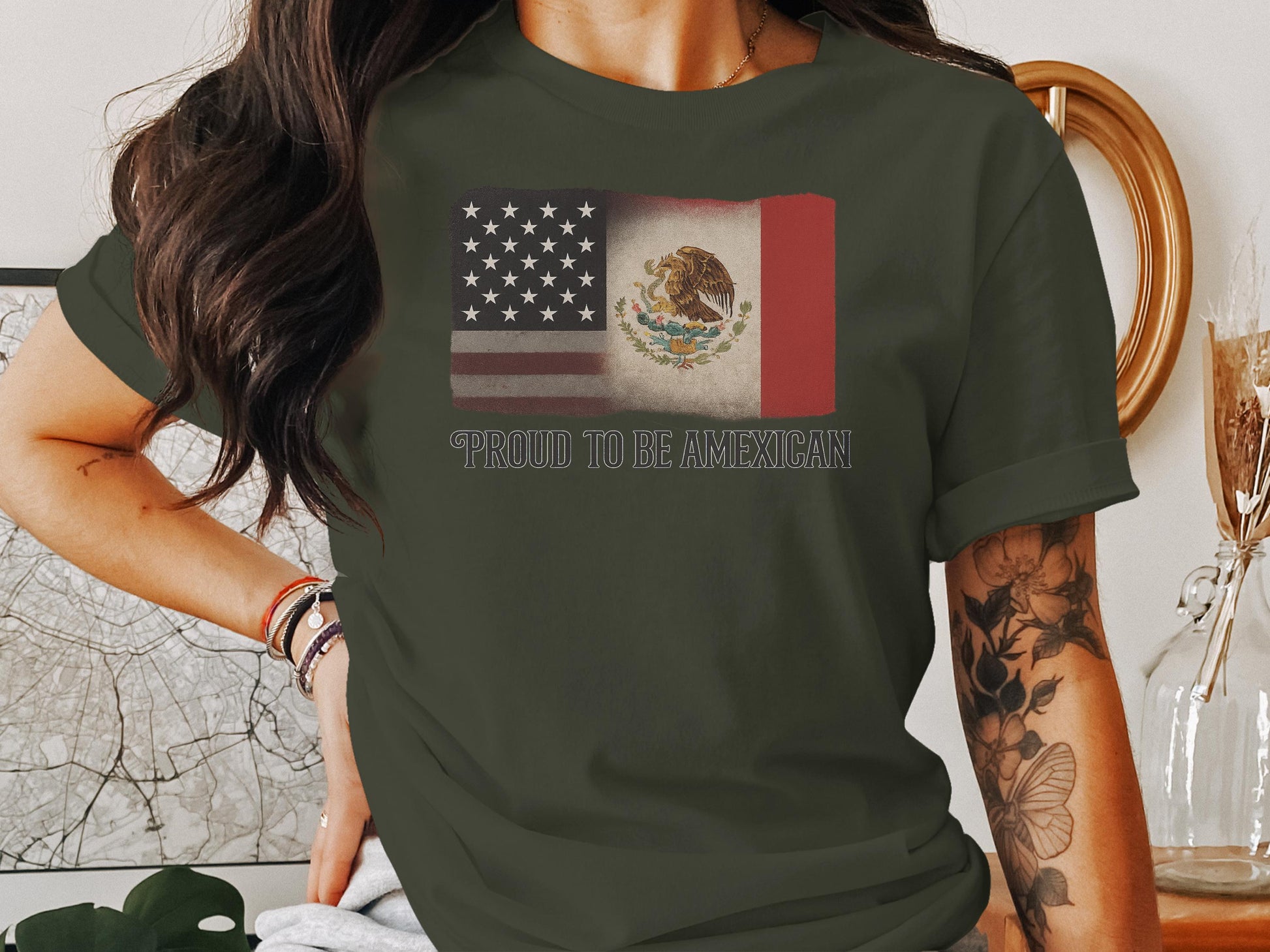 Proud To Be Amexican Graphic Tee Shirt product