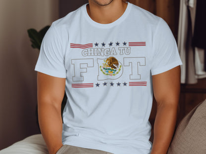 Chinga Tu FDT Graphic White Casual Tee Shirt product