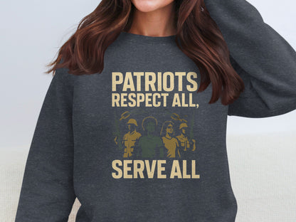 Patriots Respect All Serve All Graphic Sweatshirt product type