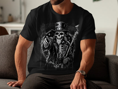 Chilling Grim Reaper Graphic Printed T-shirt product