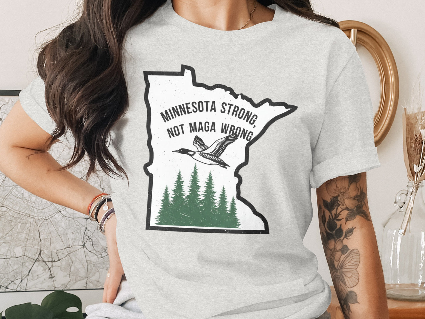 Minnesota Strong Not Maga Wrong T-Shirt product