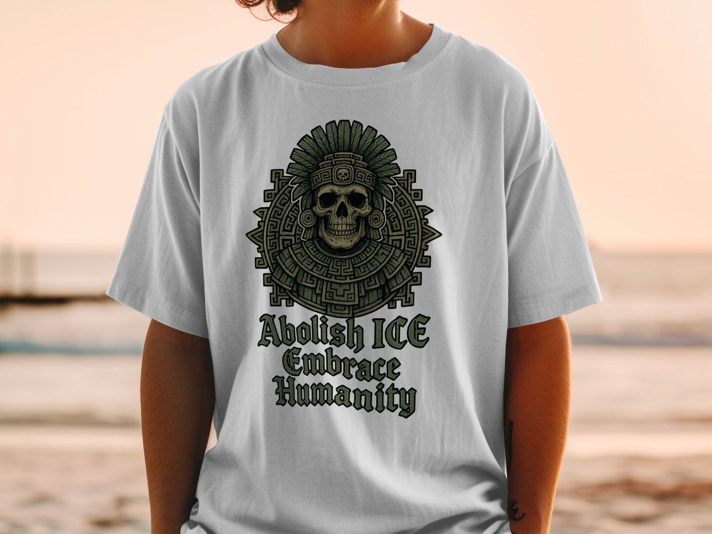 Abolish ICE Embrace Humanity Statement T-shirt product
