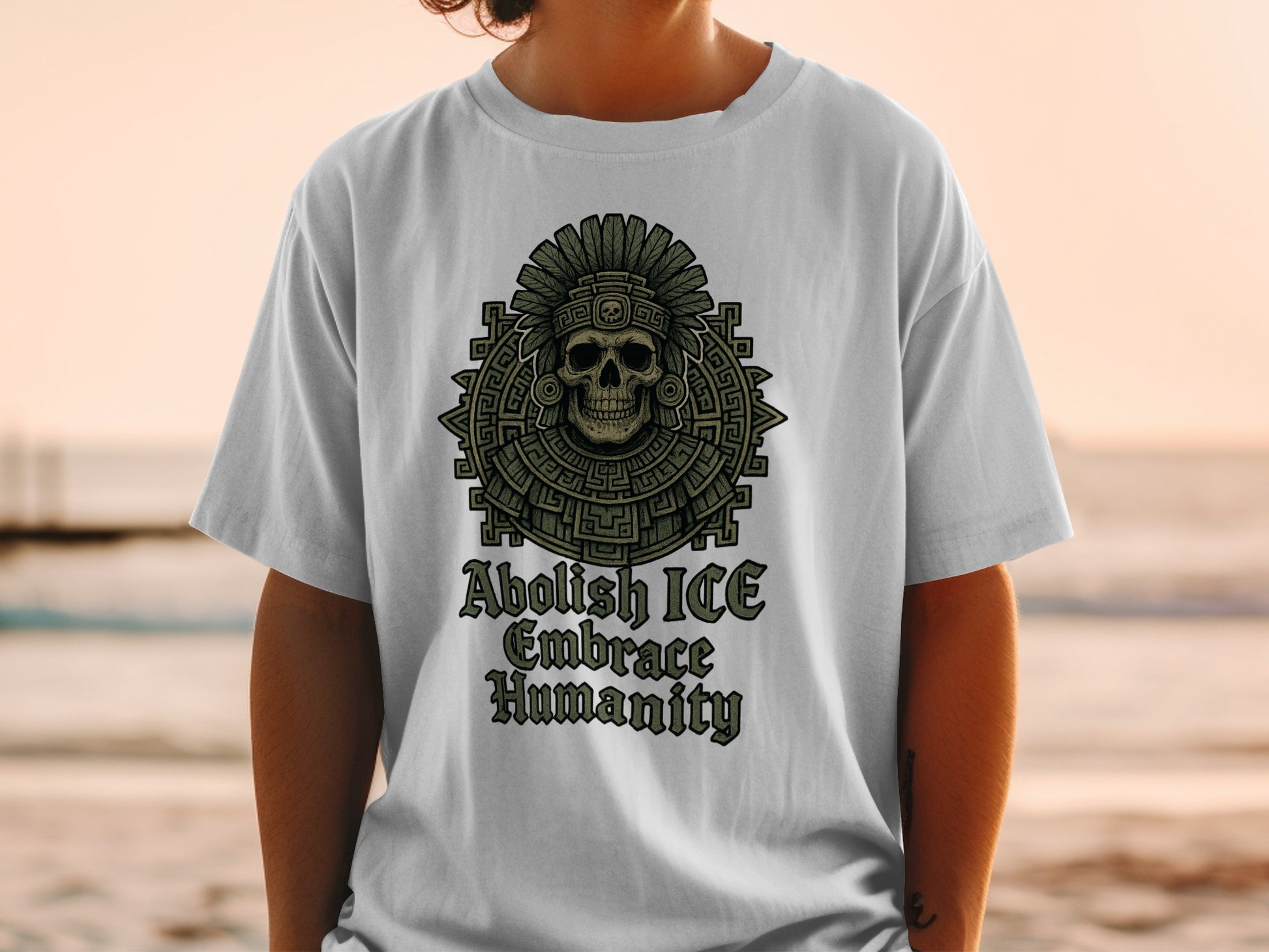 Abolish ICE Embrace Humanity Statement T-shirt product